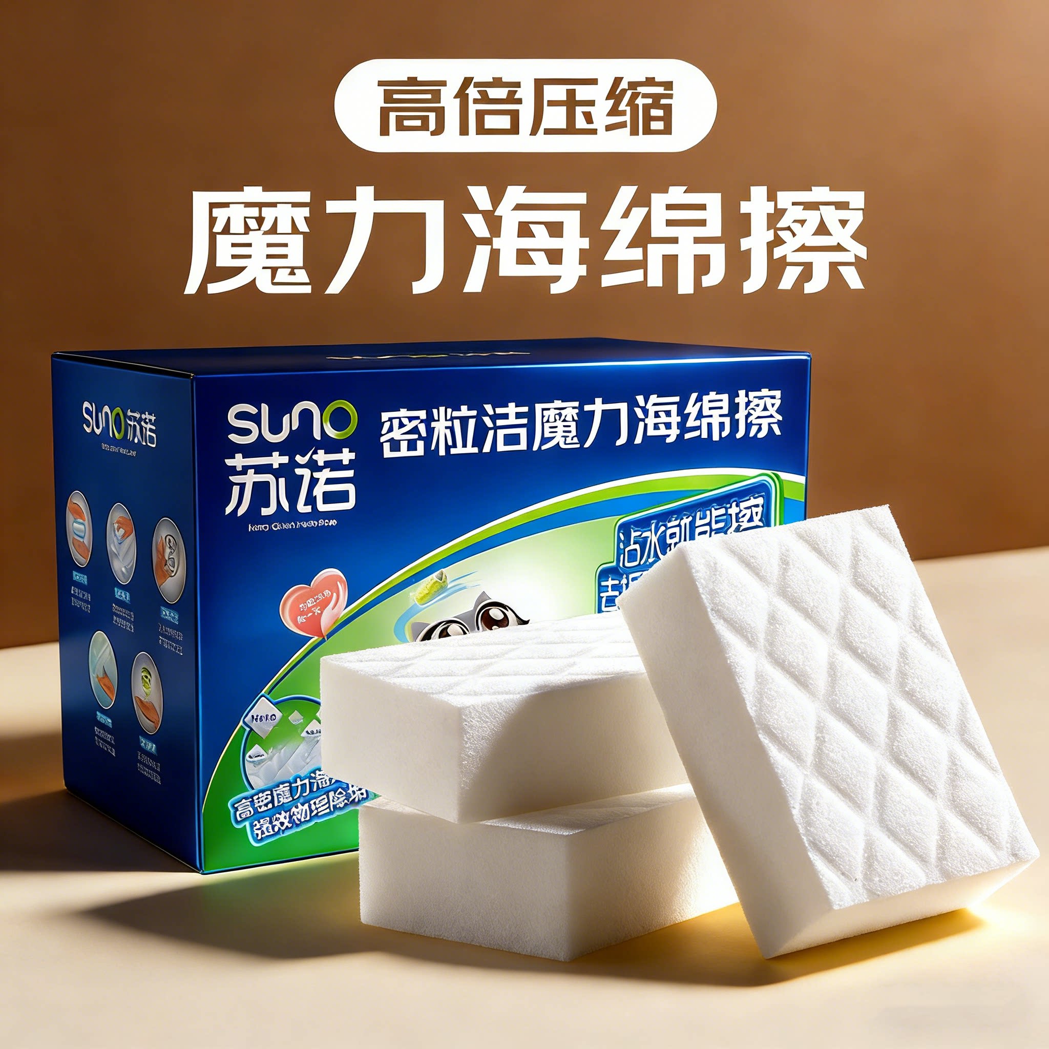 纳米海绵魔力擦厨房清洁棉块小白鞋茶杯乳胶漆墙面去污神器魔术擦