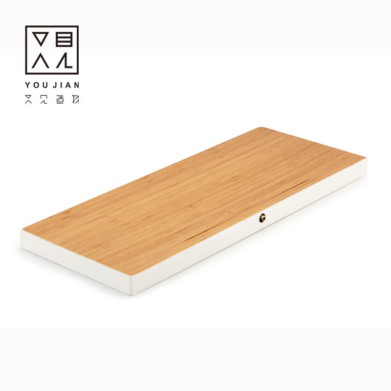 Heavy Bamboo Whole Solid Wood Tea Tray Home Small Tea Table Modern Minimalist Drainage Style Kongfu Tea With Tea Sea Tea Dei