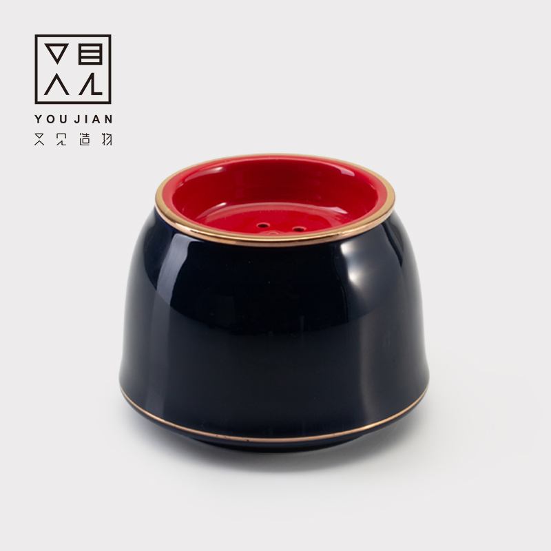 And creation of wind restoring ancient ways is royal ji blue glaze ceramic built a cup of water, after the wash to Chinese kung fu tea set with parts with zero