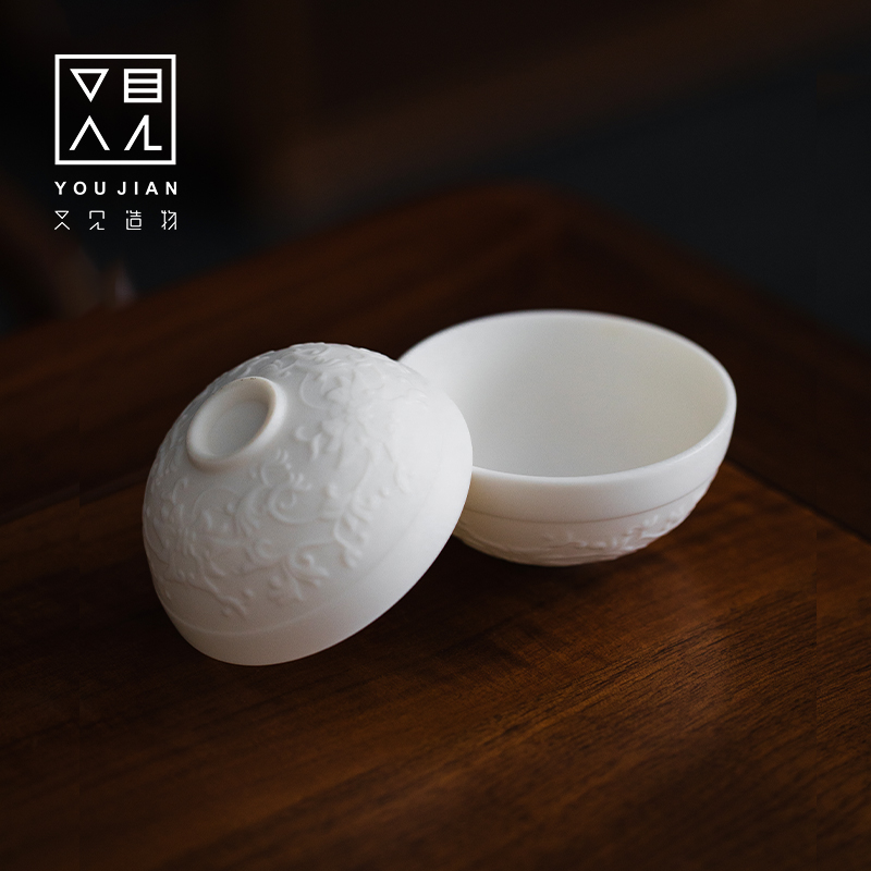 See also Creation relief tea cup Ceramic Gongfu tea set Large handmade tea bowl owner single cup Individual tea cup
