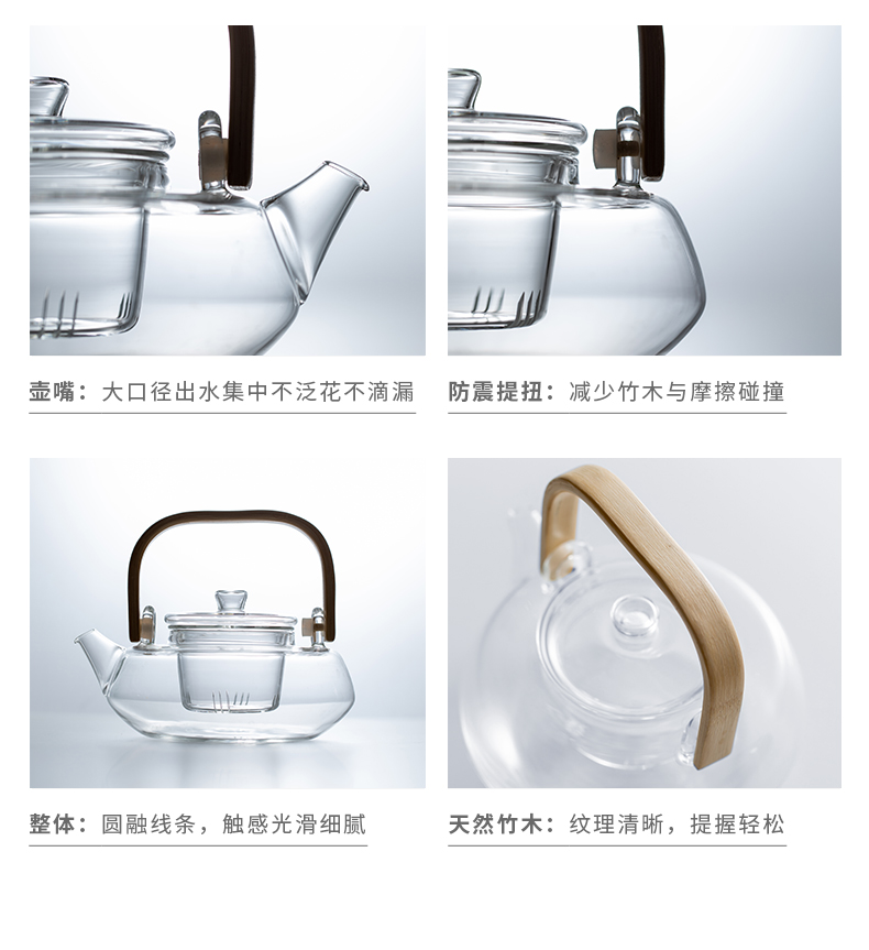 Glass teapot household electric TaoLu boiled tea, large mass white tea pu - erh tea with a small tea stove'm suits for