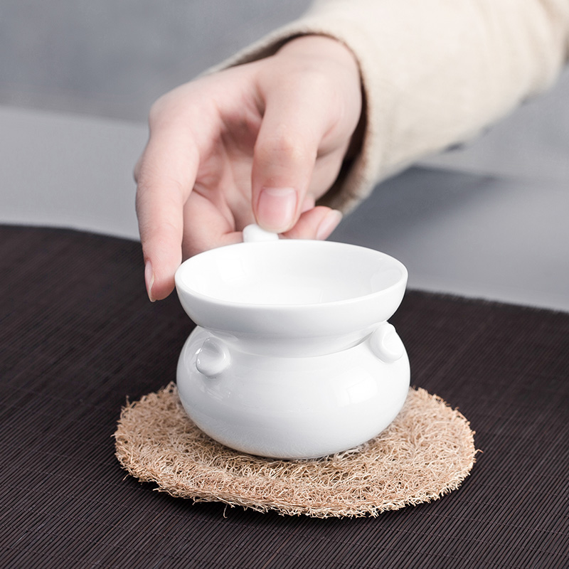 See also creation Dehua white porcelain tea leak filter tea net ceramic tea partition tea filter creative kung fu tea set accessories