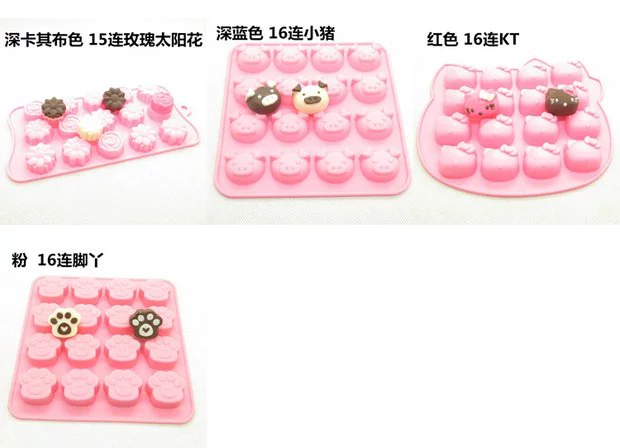 Lin Baking khuôn chịu nhiệt độ cao DIY khuôn sô cô la Silicone pudding khuôn xà phòng thủ công Khay đá khuôn kem