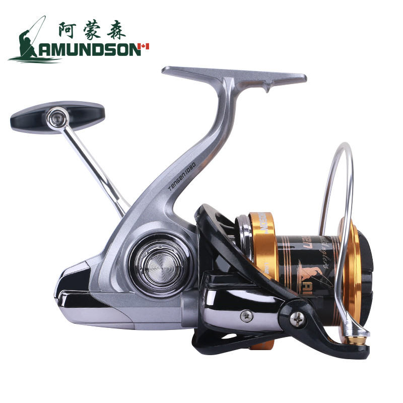 Imported fishing wheel Amundsen spinning wheels all metal inclined mouth super large fishing line cup fishing sea fishing far anchor fishing wheel
