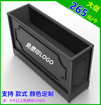 Outdoor wrought iron large courtyard flower bed flower trough combination planting sales department partition 1M square metal flower box pot customization