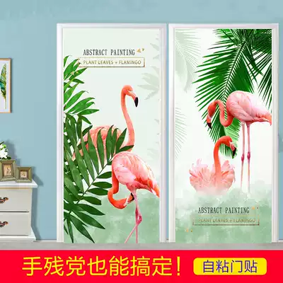 Self-adhesive door stickers Nordic style creative room door decoration cartoon waterproof clothing whole cabinet Cabinet sticker whole refurbished bag door stickers