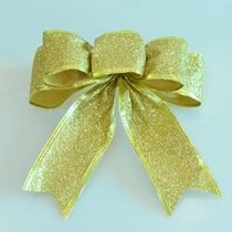 Hongli Christmas bow ornaments Glittering gold sprinkles Glittering Christmas tree ornaments