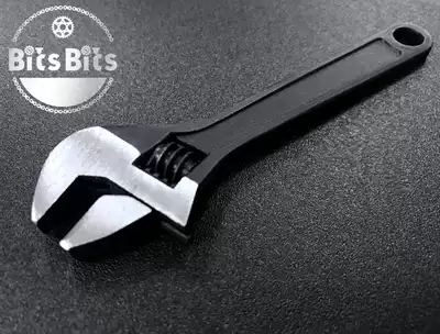 BitsBits all steel black phosphating old edc small wrench outdoor portable tool mini activity edc wrench