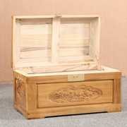Long não đầy đủ hộp gỗ nguyên chất rắn lưu trữ hộp quần áo hộp cổ thư pháp Trung Quốc hộp côn trùng bằng chứng chạm khắc hộp cưới hoa và chim - Cái hộp