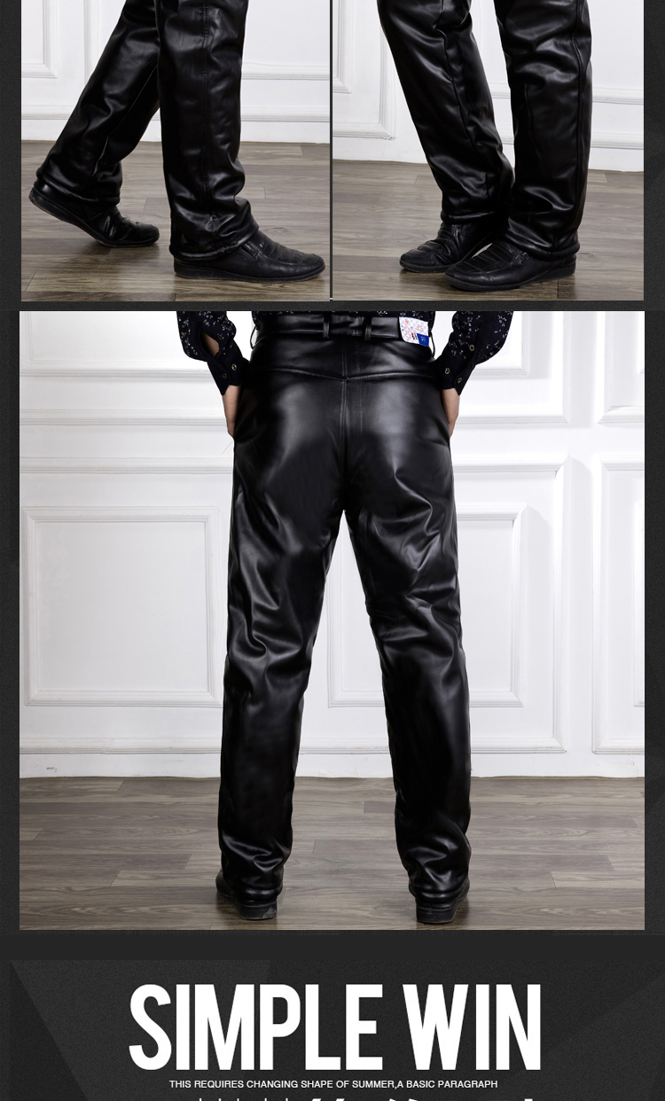 Pantalon cuir homme 3I - Ref 1487836 Image 12