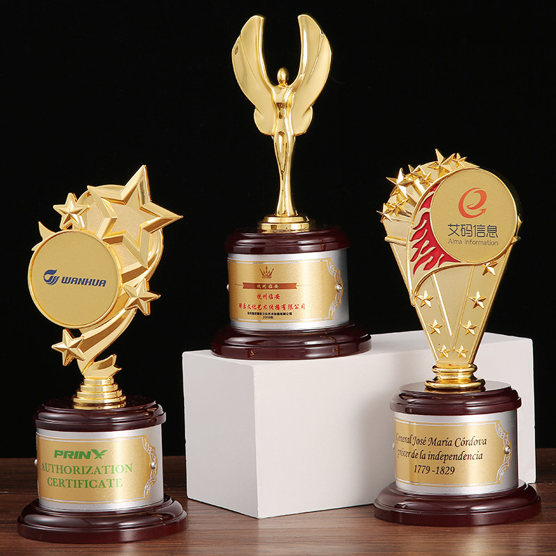 JIAHE Plus Trophy Medal Achievement Contribution Series Personality Trophy Metal Trophies Creative Trophies Custom