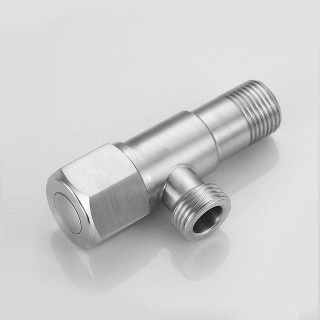 Household 304 Stainless Steel Triangle Valve 4-Point Thickened Explosion-Proof Water Heater Bathroom-Specific Toilet Inlet Valve Stop Valve