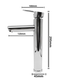 304 Stainless Steel Hot and Cold Water Faucet Single-Hole Bathroom Sink Washbasin Glass Basin Home Bathroom