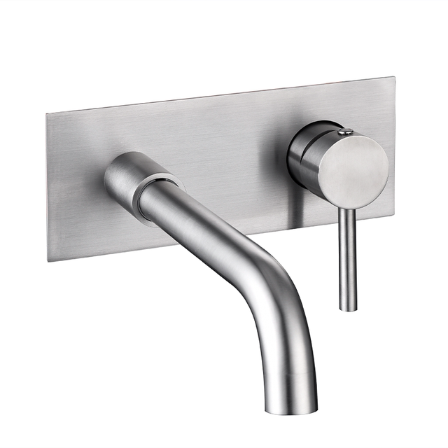 Concealed Wall-Mounted Hot and Cold Faucet, Embedded in the Wall, Hidden Basin Sink, Rotatable Faucet Set