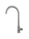 304 Stainless Steel Single Cold Water Faucet for Kitchen Sink, Dishwashing Basin, Splash-Proof Sink, Rotating Outlet Faucet