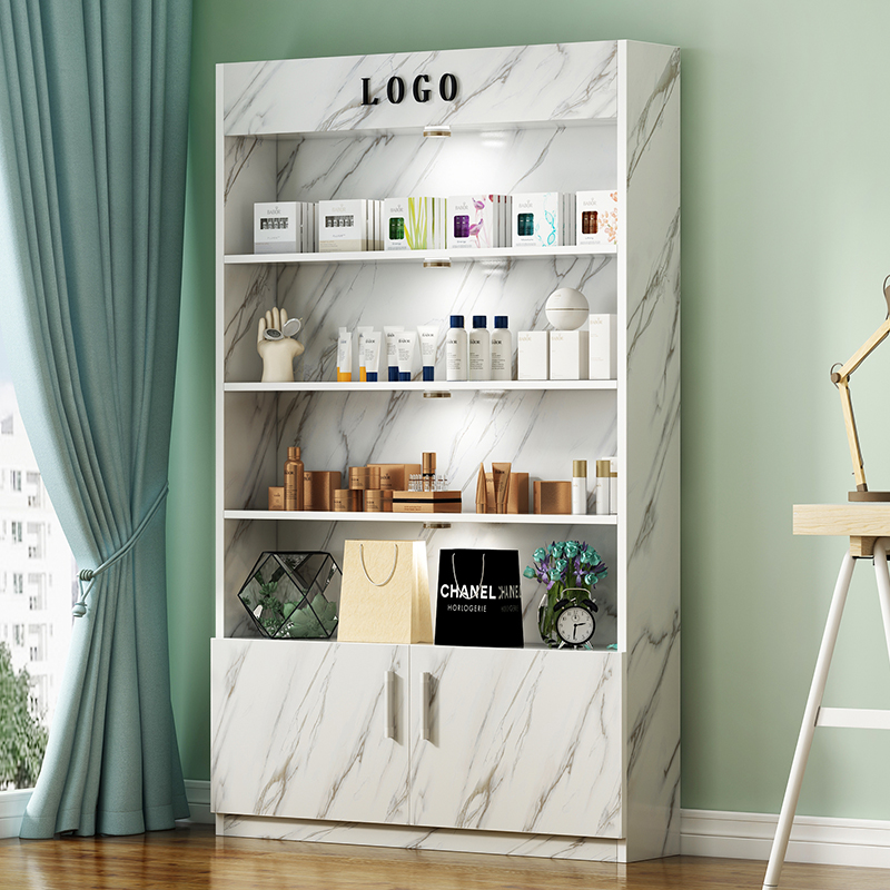 Cosmetics Display Cabinet Containers Mechia Cupboards Shelves Multiple Floors Beauty Salon Products Display Cabinet Shelving shelves