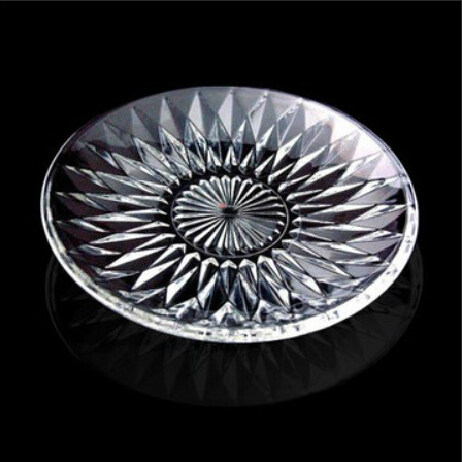Special glass diamond fruit disk fruit disk household snack plate KTV bar snack department dedicated wholesale