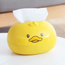 Fashion cartoon cute fun box kitchen living room duckling tissue box toilet toilet paper storage box