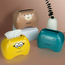Cute paper box cartoon bedroom computer desk desktop tissue box creative sanitary paper box home