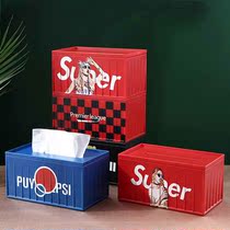 Pumping box simple modern living room creative toilet paper towel storage box household kitchen sanitary paper carton