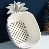 Kitchen Double Drain Basket Creative Macaroon Style Living Room Fruit Plate Fruit Basket Home Washing Basket