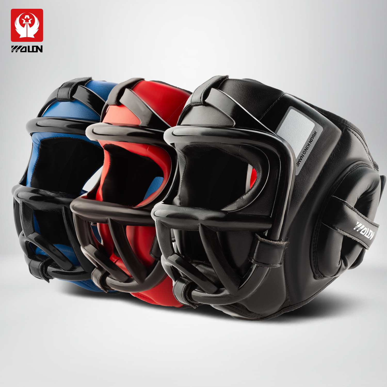 ウーロンボクシングヘルメットフルプロテクション大人子供完全密閉型ヘッドプロテクションファイティングトレーニングヘッドプロテクションサンダプロテクティブギアヘッドギア