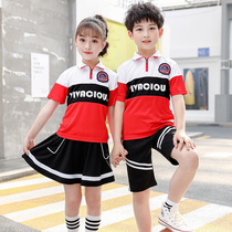 Kindergarten garden clothes summer new third and fifth grade class uniforms primary and secondary school uniforms leisure sports short sleeves two-piece set