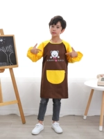 Детский водонепроницаемый лонгслив для детского сада, фартук подходит для мужчин и женщин, нагрудник для девочек, детская одежда