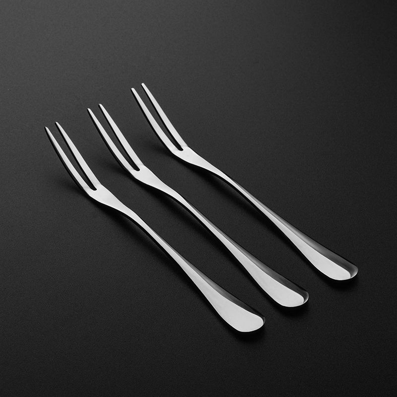 Creative fruit fork Stainless steel cake fork Creative moon cake fork Western fork Dessert fork Fruit plate tableware