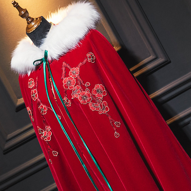 Show and clothing The Beatles 2022 new brides to marry Chinese wedding dress Cape Shoulder Crested of the Han Costume Ancient Dress Jacket