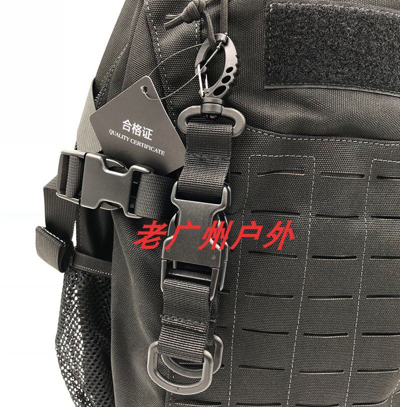 Outdoor military fan tactical nylon webbing EDC hanging buckle Multi-function carabiner Portable backpack Quick hanging keychain
