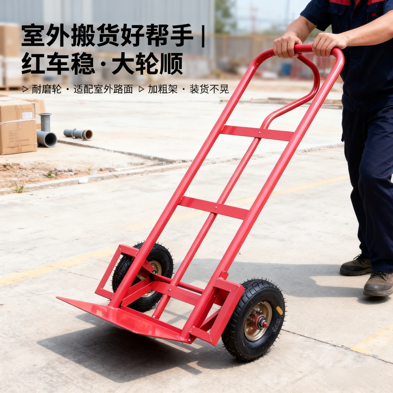 Multifunctional Unloading Trolley, Hand-Pushed Cart, Folding Two-Wheeled Hand-Pulled Cart, Heavy-Duty Trailer Multifunctional Unloading Trolley, Hand-Pushed Cart, Folding Two-Wheeled Hand-Pulled Cart, Heavy-Duty Trailer
