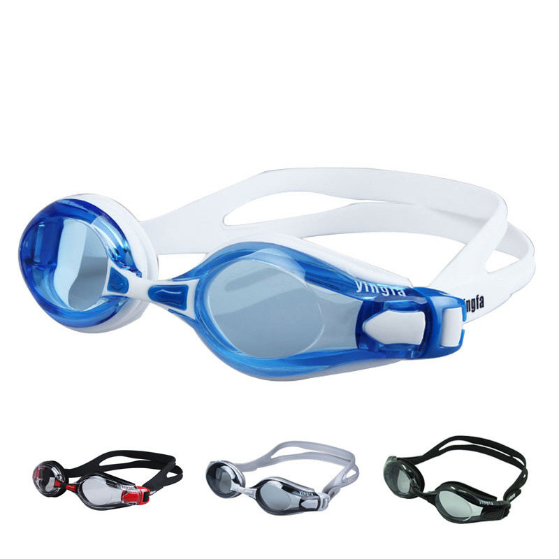 Yingfa anti-fog waterproof swimming goggles electroplated swimming goggles men's UV-resistant large frame swimming glasses Y2800M