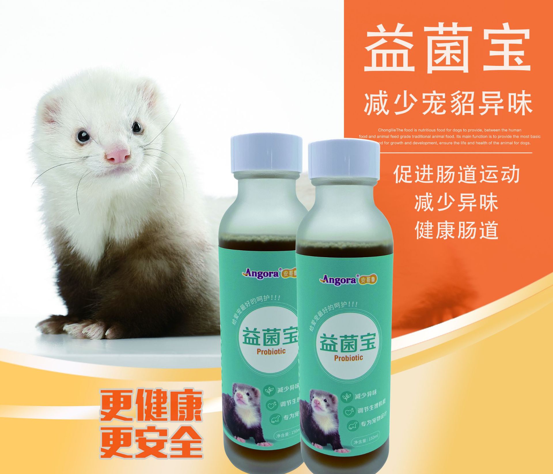 Angolan Anglu Pet Mink Feret Special Probacteria for Marchel Shipping on the same day