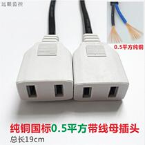 Monitoring with wire two-pin female plug monitoring waterproof box power female plug 10A with wire integrated female head 220V