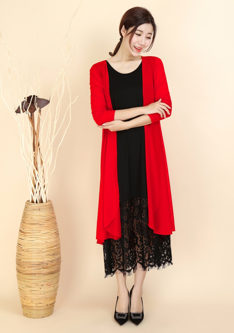 Shawl áo khoác chống nắng quần áo ngoài nữ 2018 mới mùa hè mỏng phần cardigan trong phần dài của băng lụa mùa hè buông thả hoang dã áo len mỏng