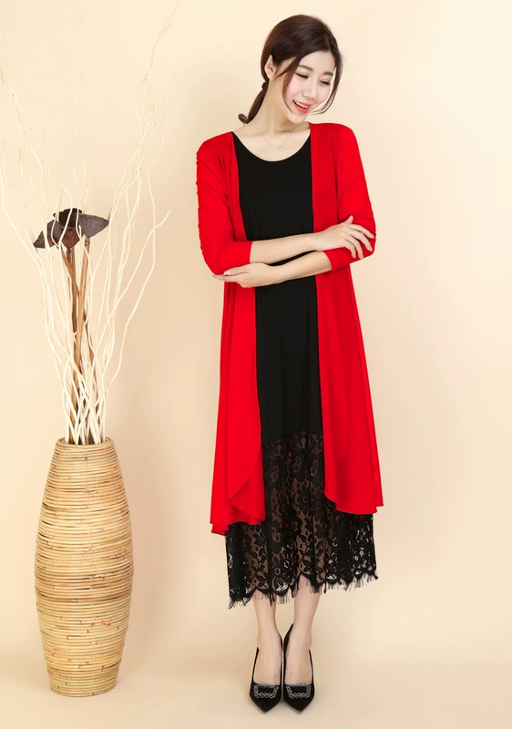 Shawl áo khoác chống nắng quần áo ngoài nữ 2018 mới mùa hè mỏng phần cardigan trong phần dài của băng lụa mùa hè buông thả hoang dã