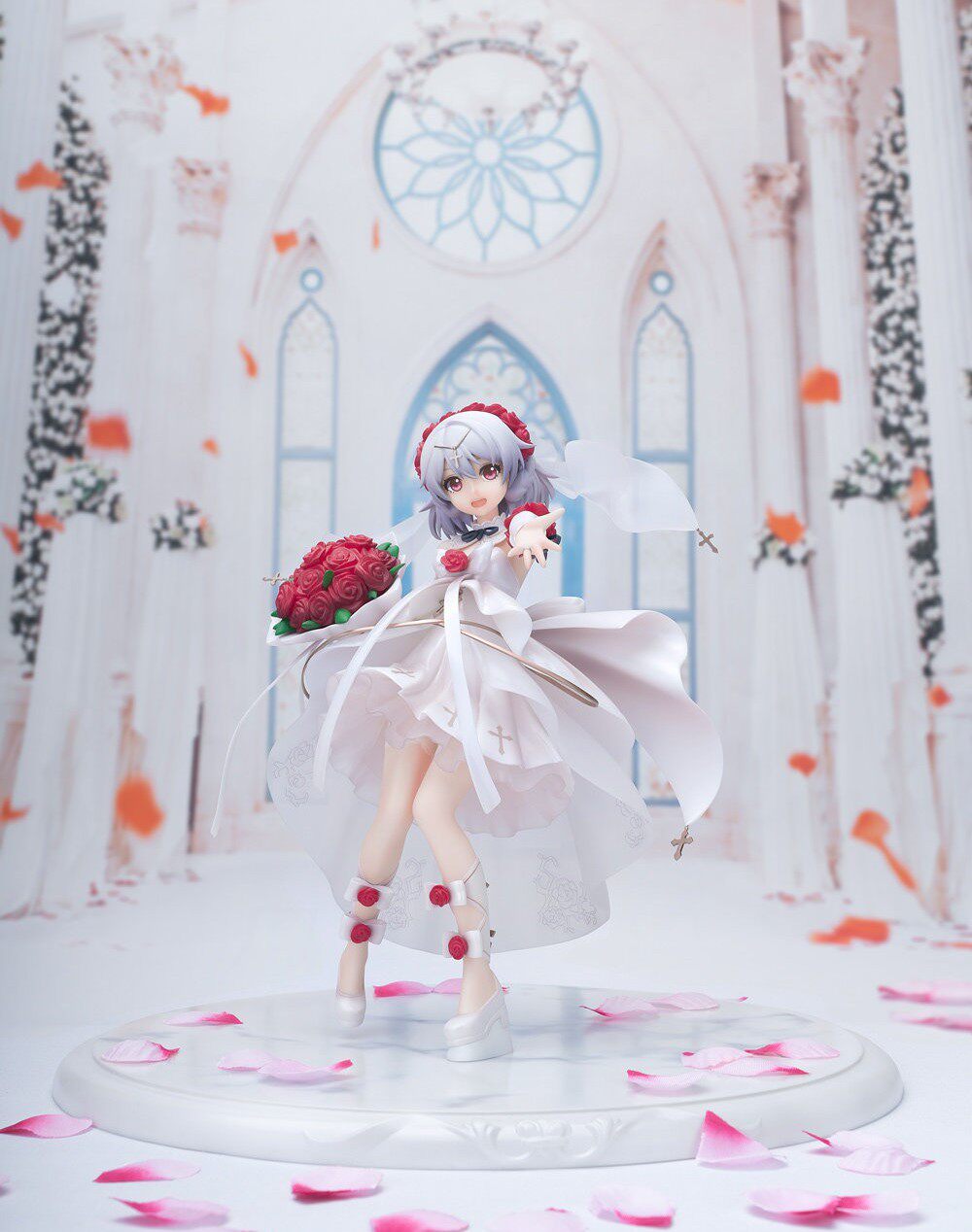 (West Village) APEX De Lisa Wedding Dress Flowers Marry Collapse Three 3RD Thunder and Thunder Bud Clothing Model Genuine