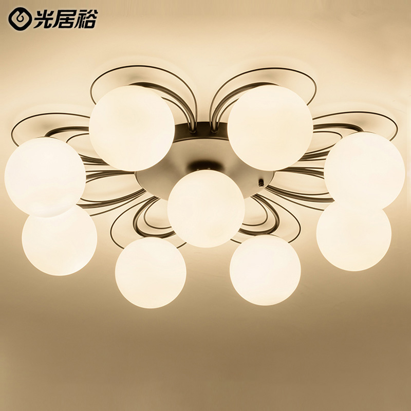 American iron ceiling lamp Nordic simple art bedroom lamp dining room lamp creative living room hall lamp