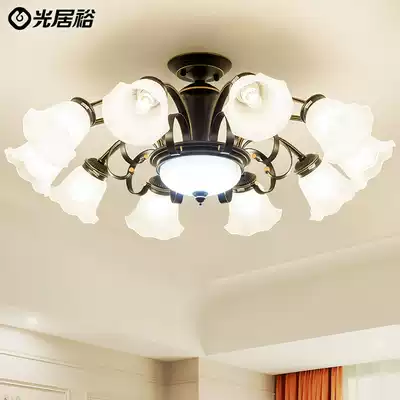 American living room light modern simple rural pastoral new face down dining room light Jane European creative bedroom ceiling light
