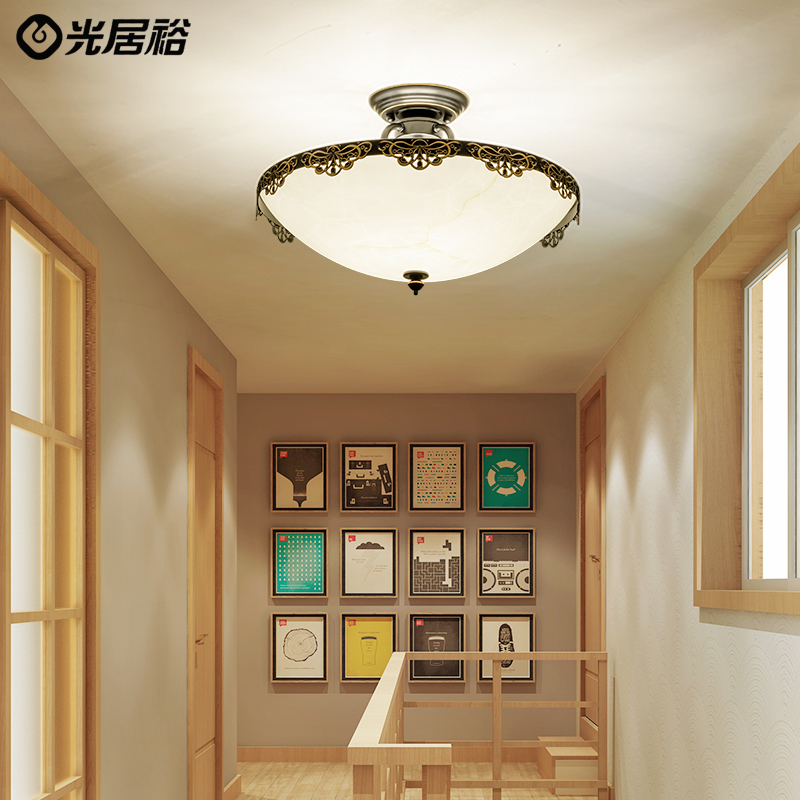 Modern American ceiling lamp warm romantic bedroom lamp corridor lighting aisle lamp room lamp room lamp restaurant lamp