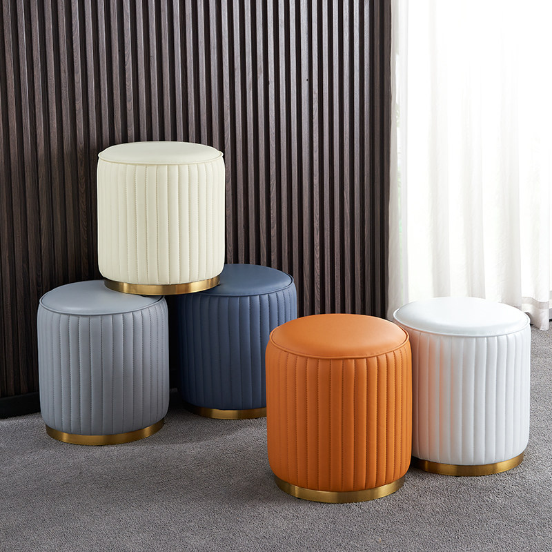 Light luxury stool bench household soft bench door to change shoe bench and bench coffee bench fashionable pier bench
