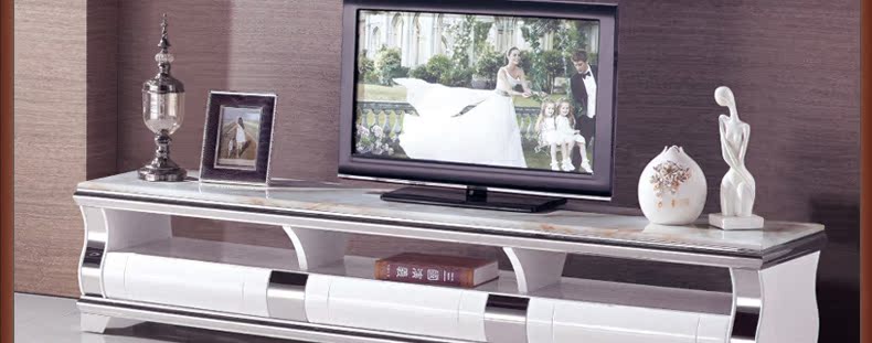 Đá cẩm thạch bàn cà phê + tủ TV hiện đại nhỏ gọn sơn đồ nội thất phòng khách bàn trà TV tủ set