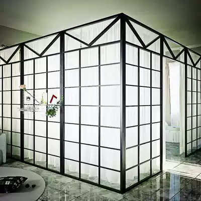 Beauty salon nail salon screen bedroom isolation decoration small room broken wall home living room changed to compartment shielding artifact