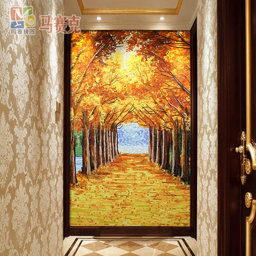 Golden Avenue Foine Wall Mosaic Puzzle Европейская в стиле гостиная ресторан