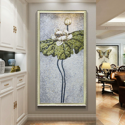 玛雅拼图 Стеклянная мозаика Фоны Фоны Стена Голубая лотос Лотос Стримлярная головоломка