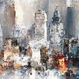 玛雅拼图 Современное городское крыльцо Большое расстояние коридора Фоновое фоновое рисование стен индустрия Вертикальная версия Вертикальная версия инкрустация висящей живописи