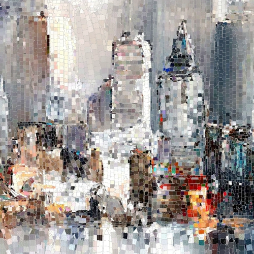 玛雅拼图 Современное городское крыльцо Большое расстояние коридора Фоновое фоновое рисование стен индустрия Вертикальная версия Вертикальная версия инкрустация висящей живописи