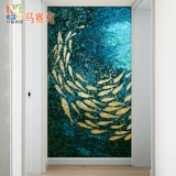 玛雅拼图 Мозаичная плитка крыльцо в домохозяйствах, входя в коридор ворот