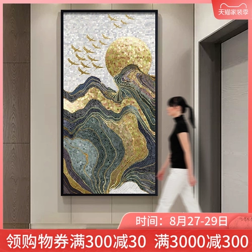 Фоновая стена плитки, Северная Сима, Сюанканг Гуанкека, подвесная живопись Современная простая пейзажная живопись с рамкой фэн -шуи живопись